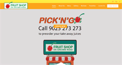Desktop Screenshot of fruitshopongreamsroad.com